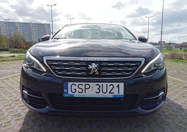 Peugeot 308 cena 51900 przebieg: 83700, rok produkcji 2019 z Sopot małe 379